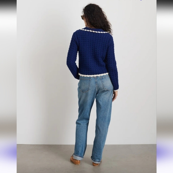 Alex Mill Molly Hand- Crochet Cardigan Size Medium NWOT - Picture 6 of 16